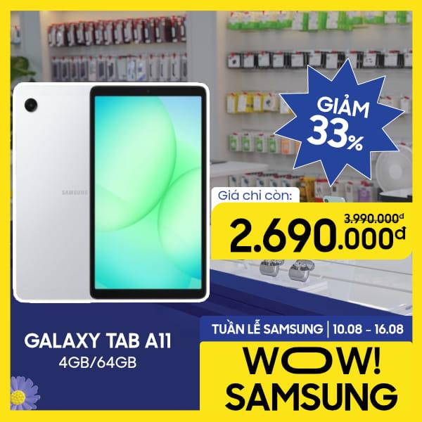 Samsung Galaxy Tab A11 Wifi 4GB/64GB Chính Hãng - BHĐT