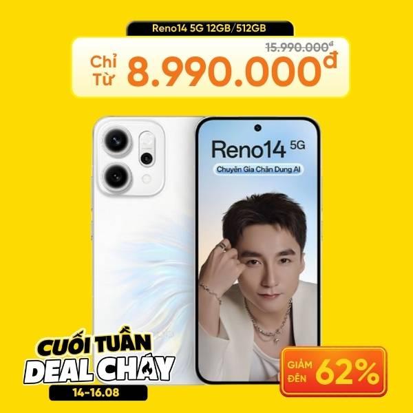 OPPO Reno14 5G 12GB/512GB Likenew Fullbox