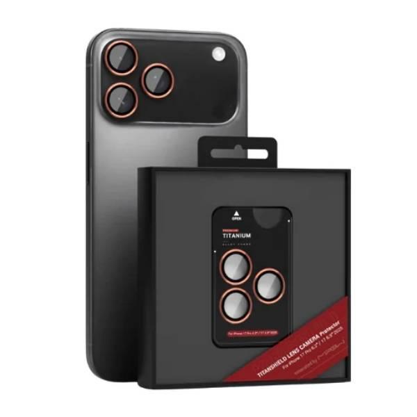 Dán bảo vệ camera iPhone 17 Pro/17 Pro Max Mipow Titanshield