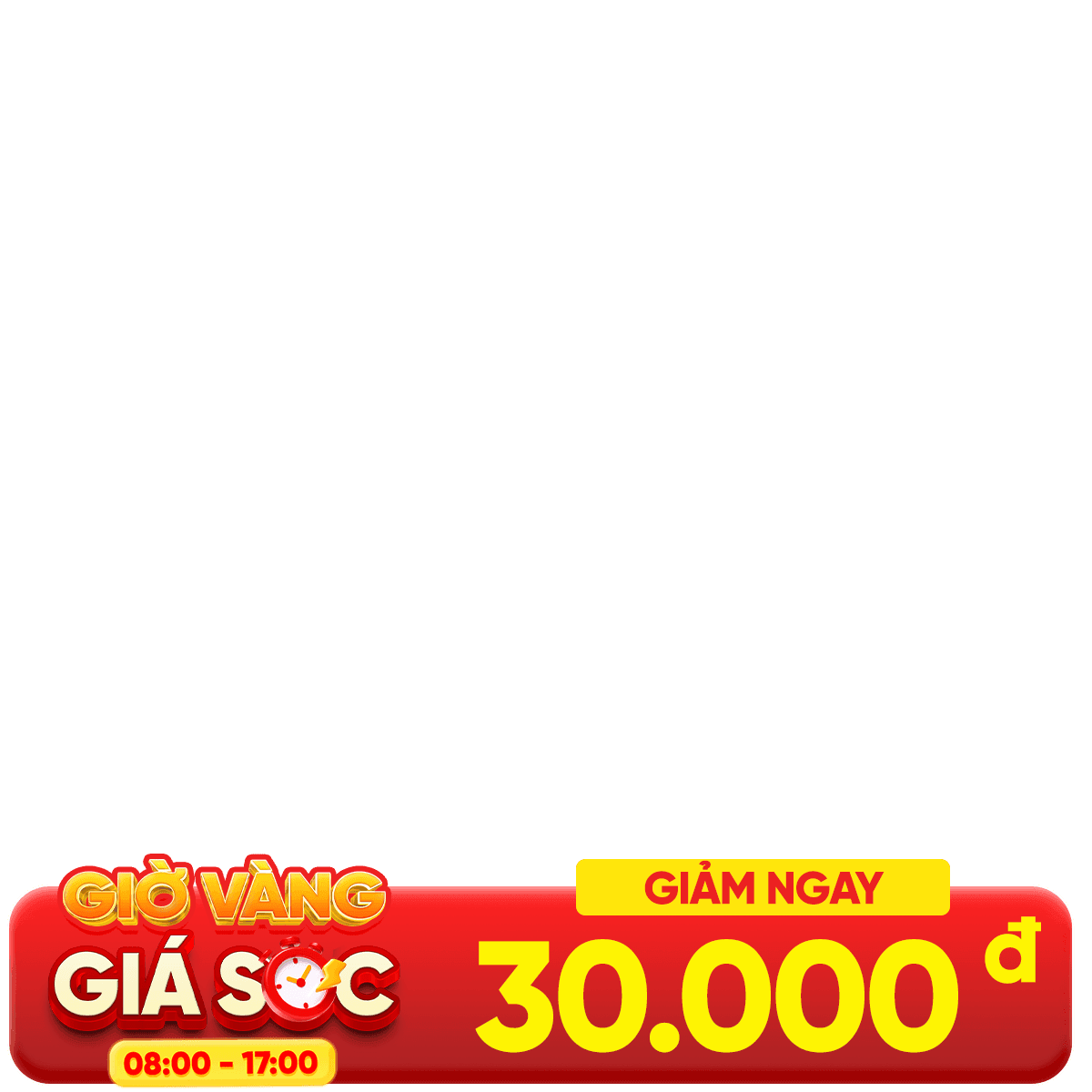 Hero badge - xả nhiệt hè - Giờ vàng Giảm 30K