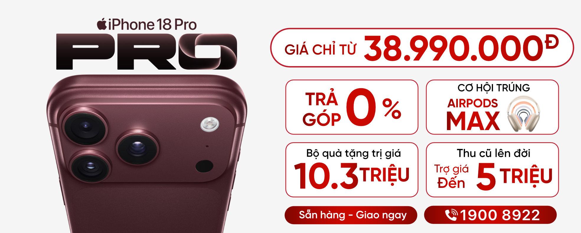 ĐĂNG KÝ NHẬN THÔNG TIN IPHONE 18 PRO | PRO MAX