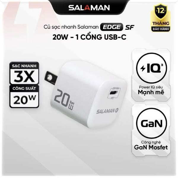 Củ Sạc Salaman Nano EV 20W  PD3.0 Chính Hãng