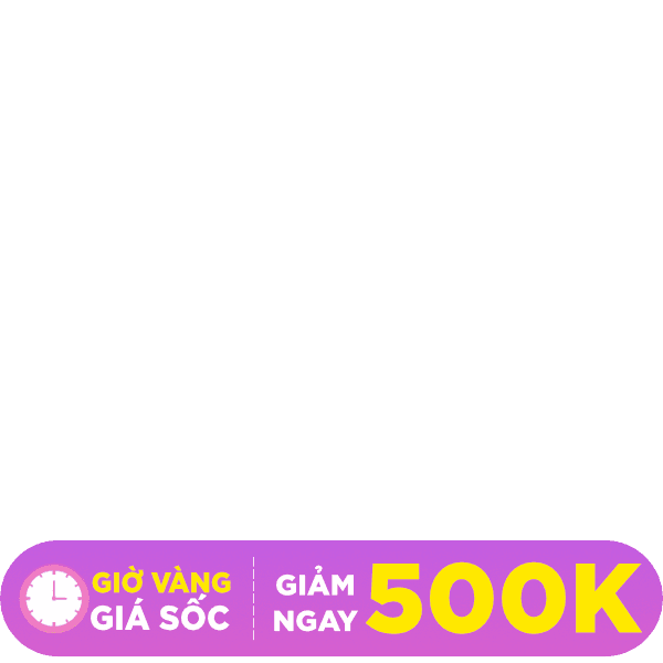 Hero badge - xả nhiệt hè - Giờ vàng Giảm ipad 500K