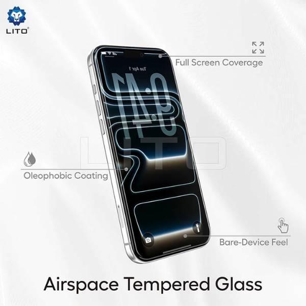 Cường Lực LITO iPhone D+Max Airspace Clear Full Glass Cho iPhone Nobox