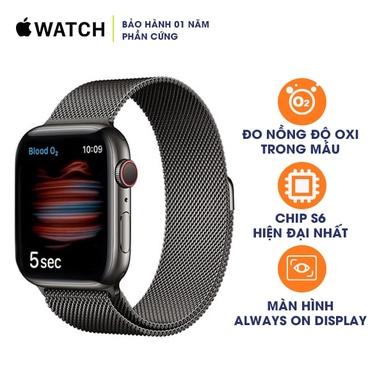 Apple Watch Series 6 40mm LTE Stainless Steel Case with Milanese Loop