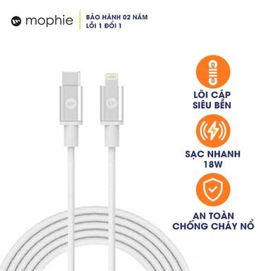 Cáp sạc Mophie USB-C to Lightning 1M
