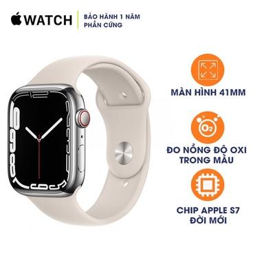 Apple Watch Series 7 41mm LTE Stainless Steel With Sport Band