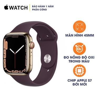 Apple Watch Series 7 45mm LTE Stainless Steel With Sport Band VN/A