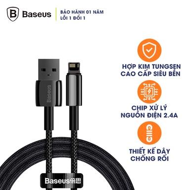 Cáp Baseus Tungsten Gold Fast Charging USB-Lightning 2.4A (2m)