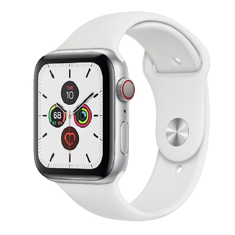 Apple Watch Series 5 44mm LTE MWVY2/MWWC2 Silver Aluminum Sport Band Mới - Nguyên Seal Đã Kích Hoạt