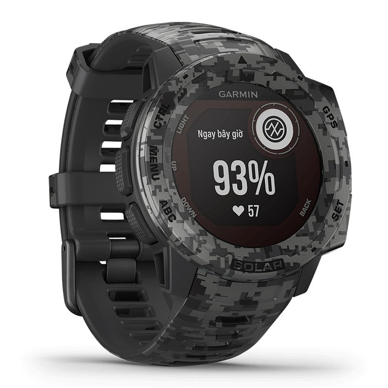 Garmin Watch Instinct Solar Camo Edition GPS Chính Hãng