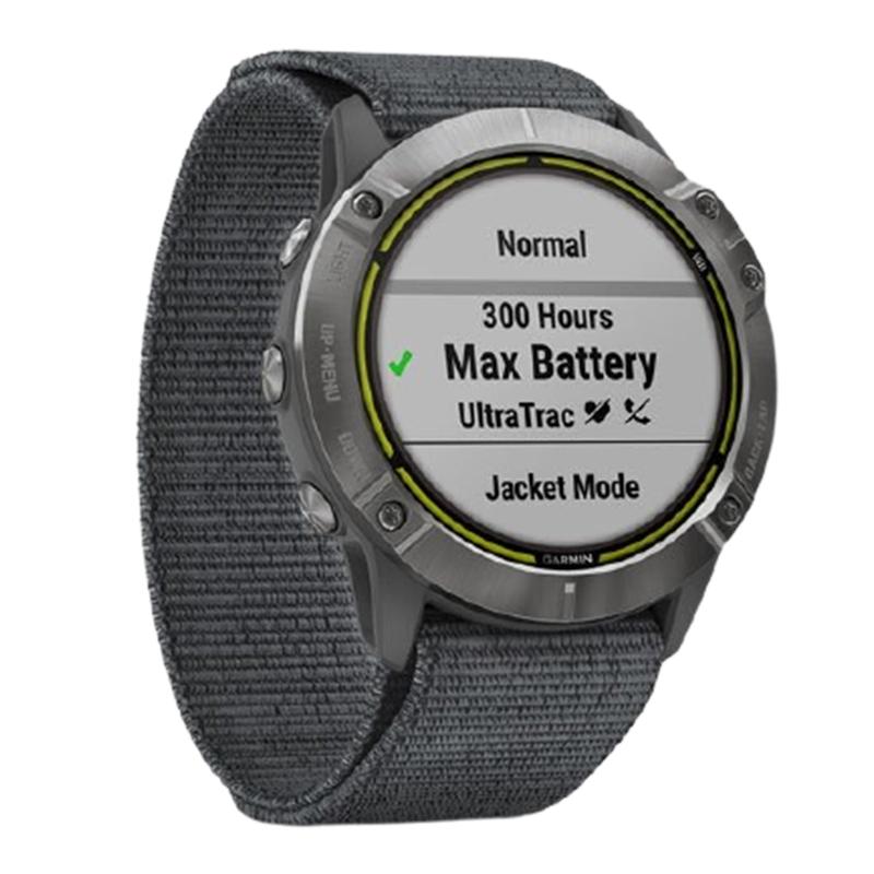 Garmin Watch Enduro GPS Steel with Gray Ultrafit Nylon Strap Chính Hãng