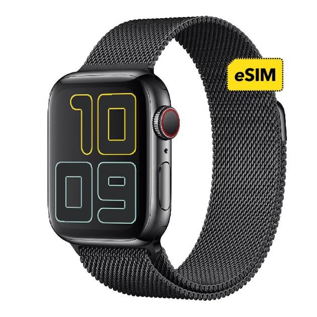Apple Watch Series 5 44mm LTE Space Black Stainless Steel Case with Milanese Loop