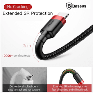 Cáp Sạc Baseus Iphone / Samsung 1m (KLF)