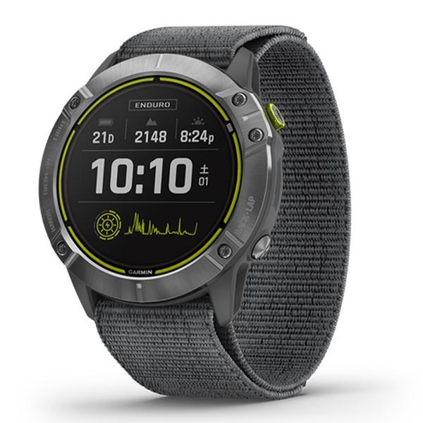 Garmin Watch Enduro GPS Steel with Gray Ultrafit Nylon Strap Chính Hãng