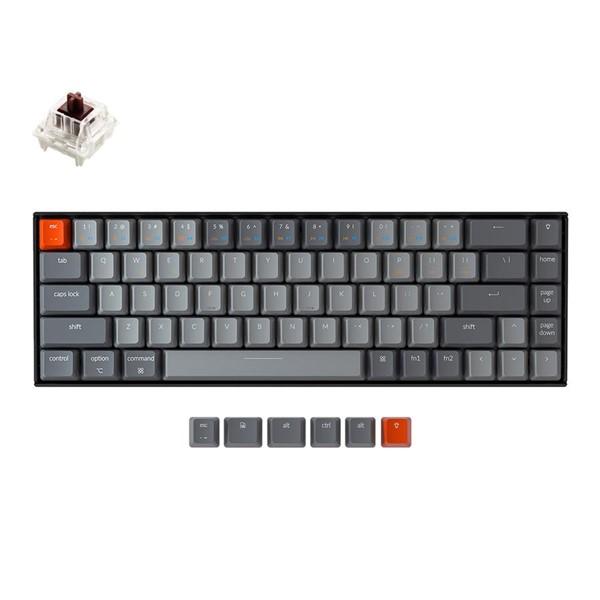 Bàn Phím Cơ Không Dây Keychron K6 68 Phím Nhựa Led Đơn HotSwap Gateron Switch