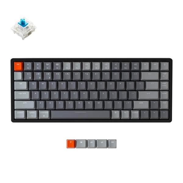 Bàn Phím Cơ Không Dây Keychron K2V2 84 Phím Nhôm Led RGB Gateron Switch