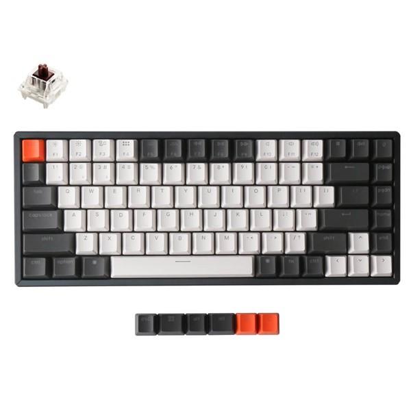Bàn Phím Cơ Không Dây Keychron K2V2 84 Phím Nhôm Led RGB HotSwap Gateron Switch