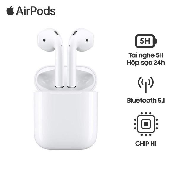 Tai nghe Apple AirPods 2 Hộp Sạc Có Dây Cũ 99% - Fullbox