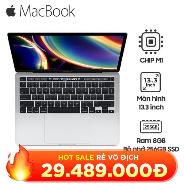 MacBook Pro 2020 13 Inch Chip M1 8GB / 256GB SSD Chính Hãng (MYD82, MYDA2)