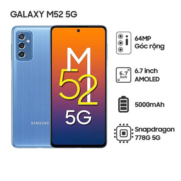 Samsung Galaxy M52 5G 8G/128GB Chính Hãng
