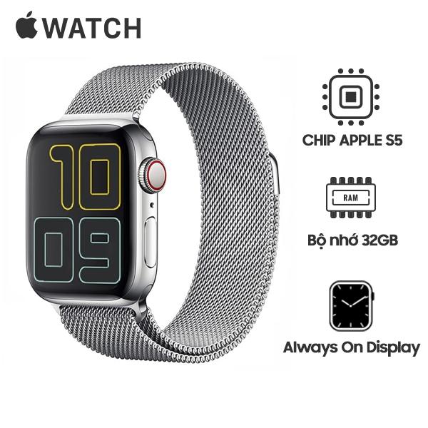Apple Watch Series 5 Viền Thép Dây Thép Cũ 98%