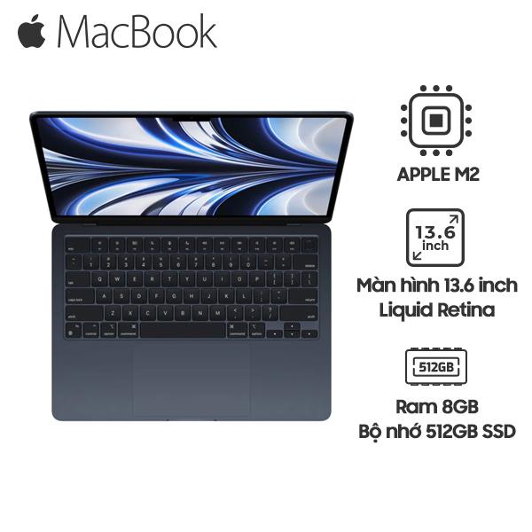 MacBook Air 2022 13 Inch Chip M2 8GB | 512GB SSD Chính Hãng (MLY03, MLXX3, MLY23, MLY43)