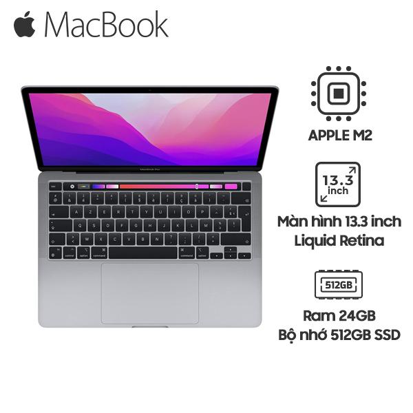 MacBook Pro 2022 13 Inch Chip M2 24GB | 512GB SSD Chính Hãng (Z16R00040, Z16T00040)