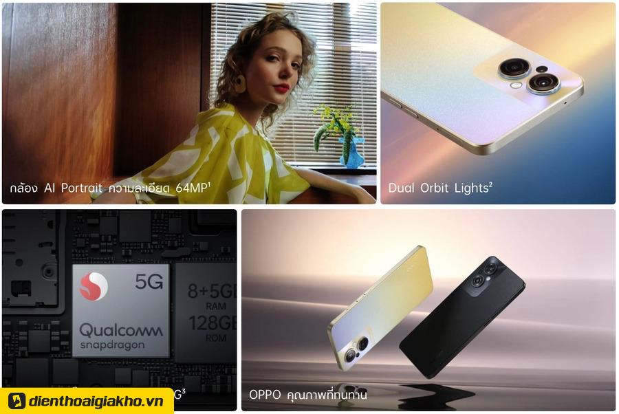Oppo Reno 8 Z 5G 8G/256GB Chính Hãng