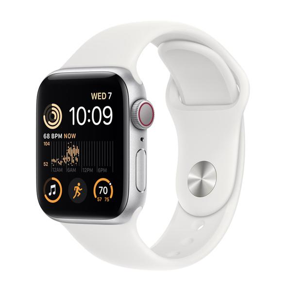 Apple Watch SE 2 44mm LTE Viền Nhôm Dây Cao Su Chính Hãng