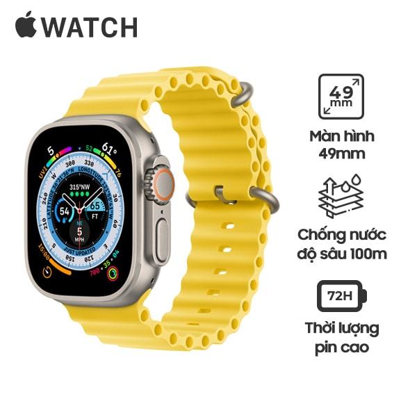 Apple Watch Ultra 49mm LTE Viền Titanium Dây Ocean Chính Hãng
