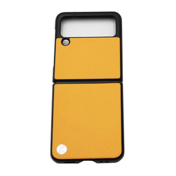 Ốp lưng Galaxy Z Flip4 X-LEVEL Vân Carbon Cam Viền Đen