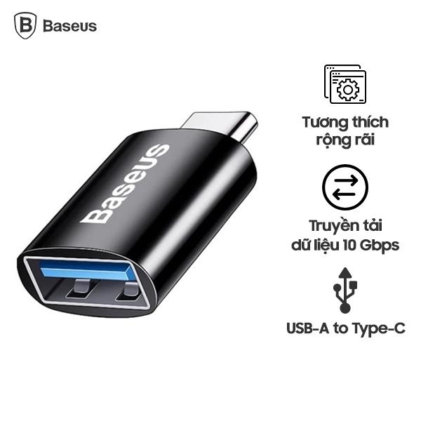Đầu Chuyển Đổi BASEUS Type C to USB Ingenuity Series Mini OTG Gen2 