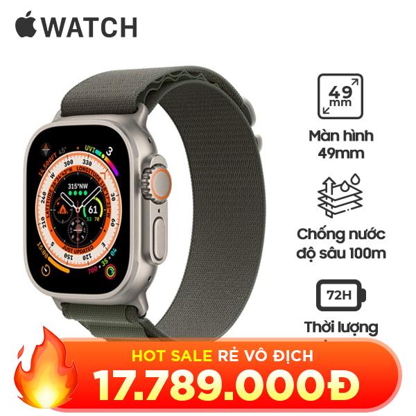 Apple Watch Ultra 49mm LTE Viền Titanium Dây Alpine Chính Hãng
