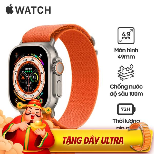 Apple Watch Ultra 49mm LTE Viền Titanium Mới Trần
