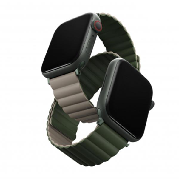 Dây Đeo UNIQ Revix Reversible Magnetic Silicone Strap (42/44/45mm) Chính Hãng