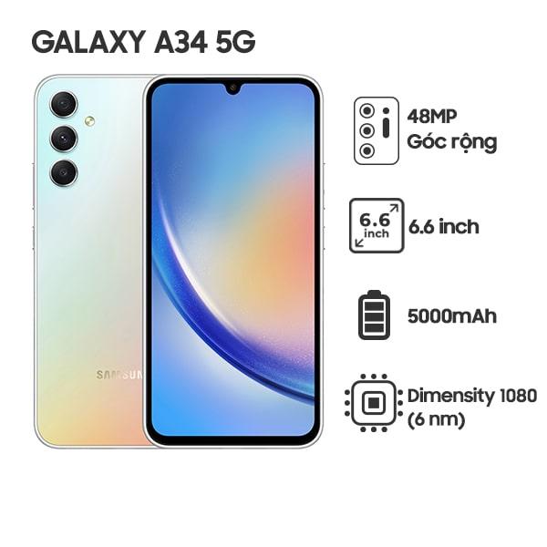 Samsung Galaxy A34 5G 8GB/128GB Chính Hãng - BHĐT