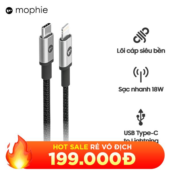 Cáp sạc Mophie USB-C to Lightning 1M