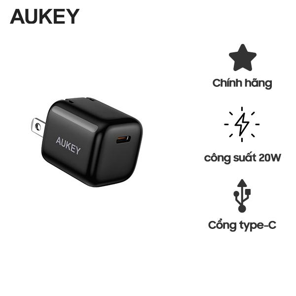 Củ Sạc Nhanh AUKEY PD 20W PA-B1 Pro