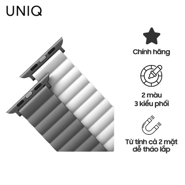 Dây Đeo UNIQ Revix Reversible Magnetic Silicone Strap (42/44/45mm) Chính Hãng