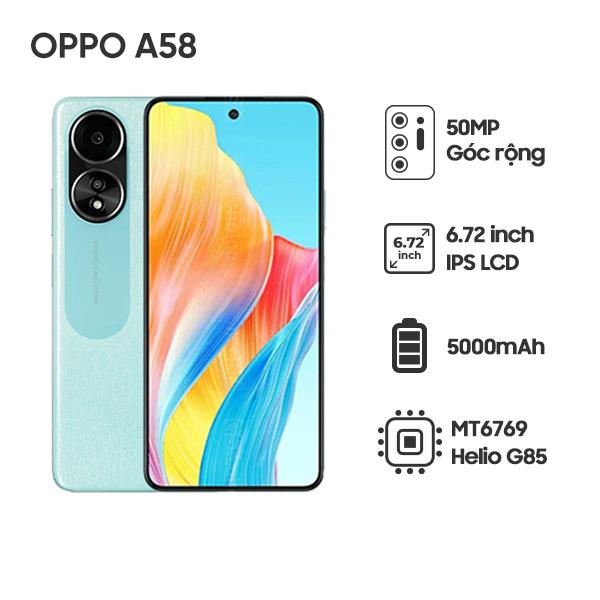 Oppo A58 4G 6GB/128GB Likenew - Fullbox