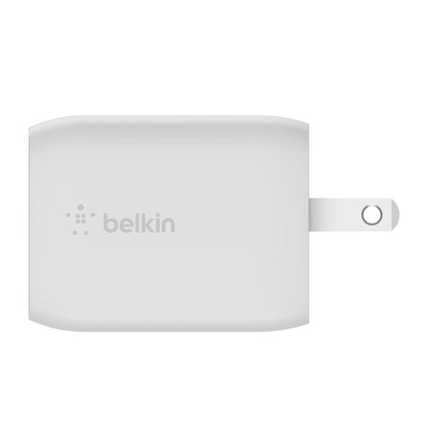 Củ Sạc Nhanh BELKIN 2 Cổng USB-C 65W PD 3.0 PPS GaN White (WCH013)