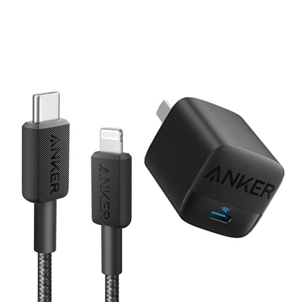 Combo Củ Cáp Sạc ANKER Lightning 20W (A2639 | A81B5)