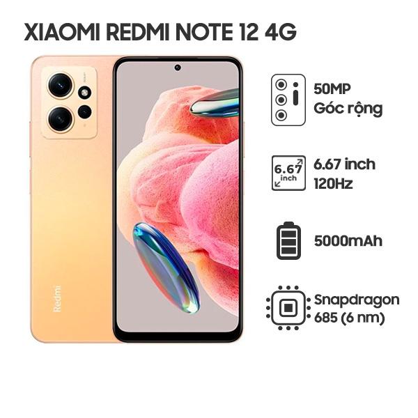 Xiaomi Redmi Note 12 4G 8G/128GB Chính Hãng
