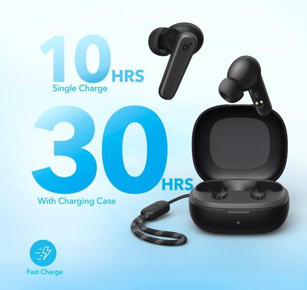 thời lượng pin tai nghe anker soundcore r50i