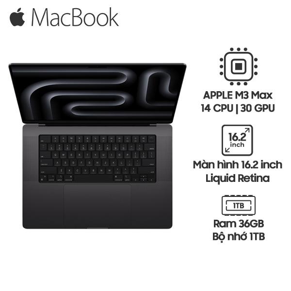 MacBook Pro 2023 16 Inch Chip M3 Max 36GB/1TB SSD | Chính Hãng Apple Việt Nam
