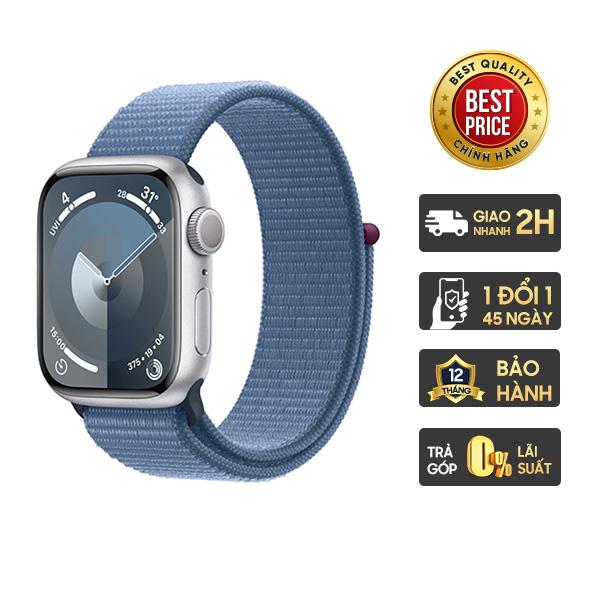 Apple Watch Series 9 45mm GPS Viền Nhôm Dây Vải Chính Hãng