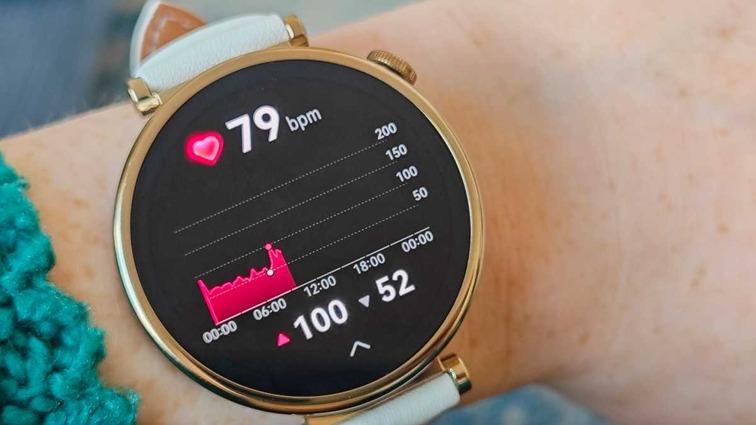 theo dõi sức khỏe trên Huawei GT4 41mm dây da