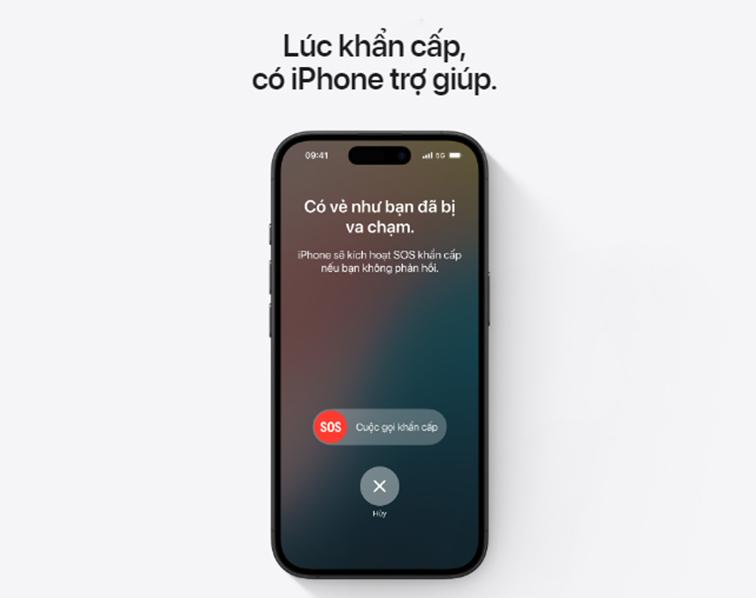 tính năng sos iphone 16