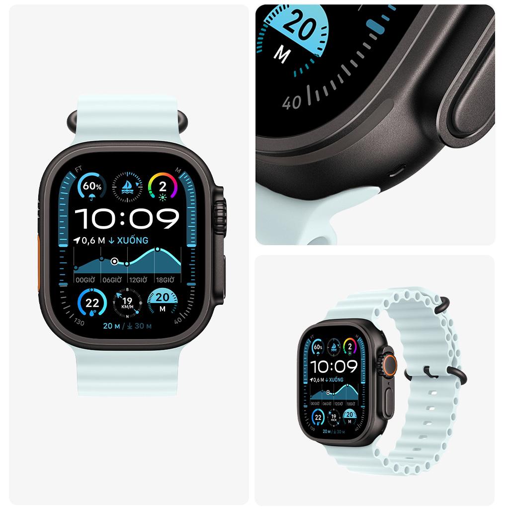 Apple Watch Ultra 2 49mm GPS + Cellular Viền Titanium Đen Chính Hãng Apple Việt Nam